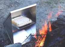 Baking in a reflector oven!