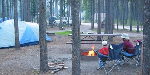 Relaxing by a Campfire