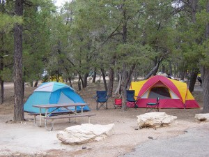 Family Camping Tents at a National Park
